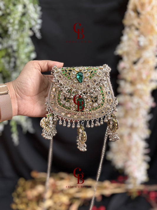 Nazakat Ghungroo Kundan Clutch