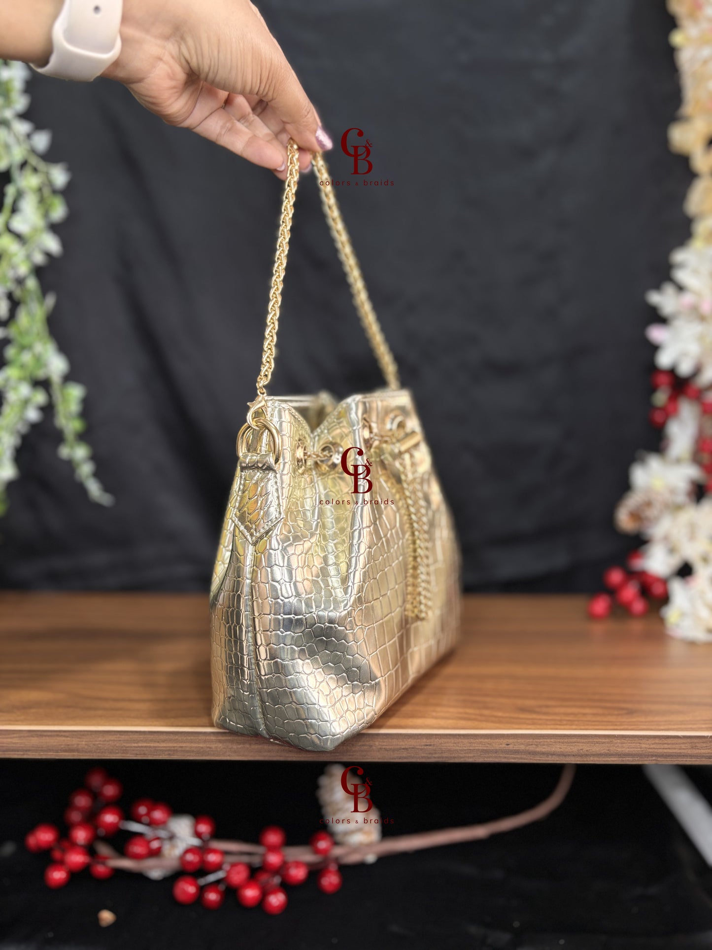 Candy Crush Bucket Leather bag