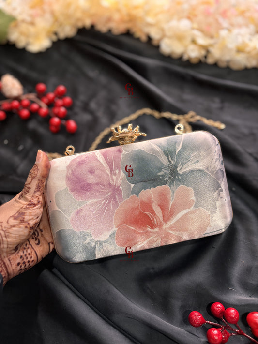 Pastel Floral Clutch