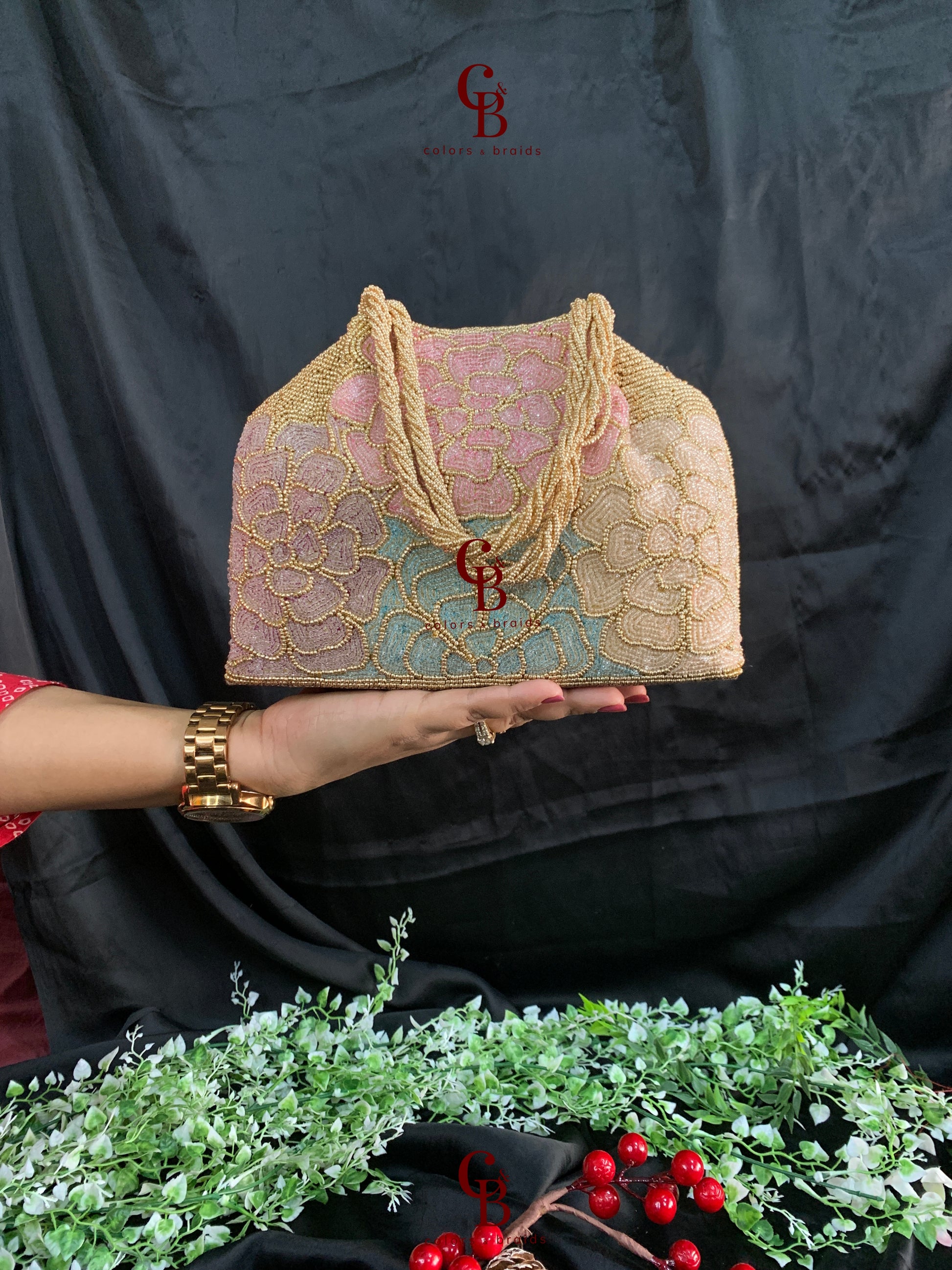 Floral Spacious Potli