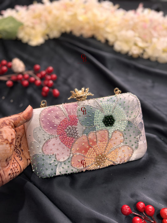 Pastel Floral Clutch