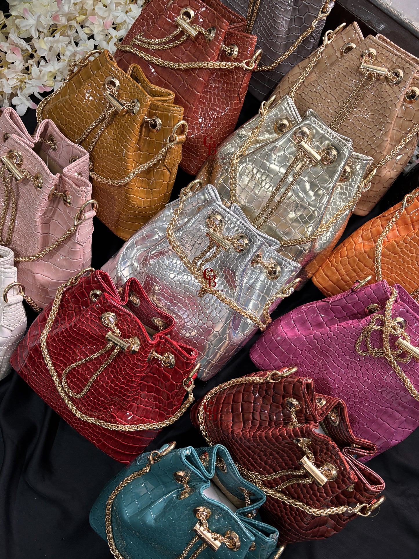Candy Crush Bucket Leather bag