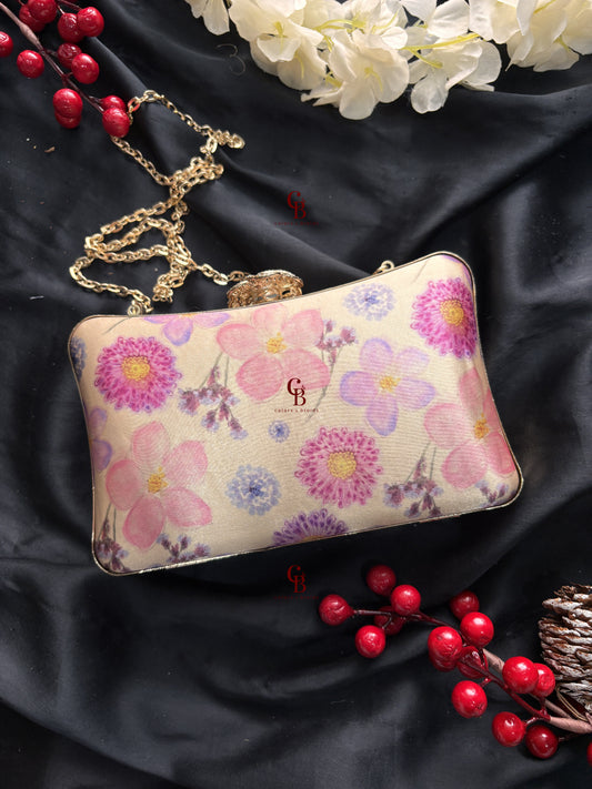 Poppy Floral Clutch