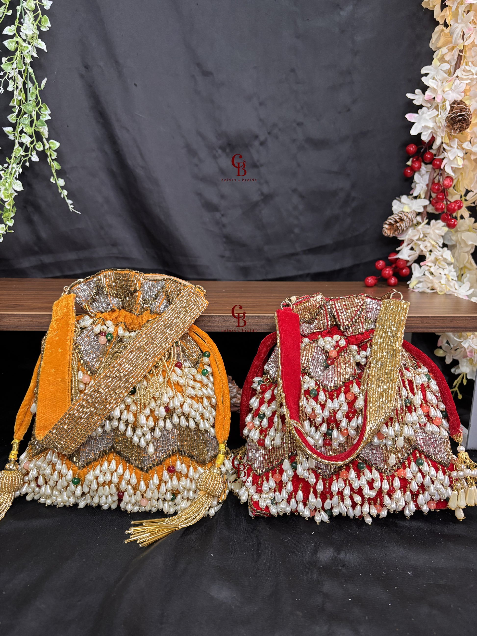 Nagma Multi Beaded potli