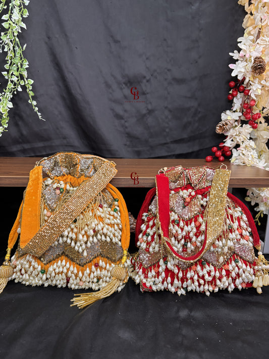 Nagma Multi Beaded potli