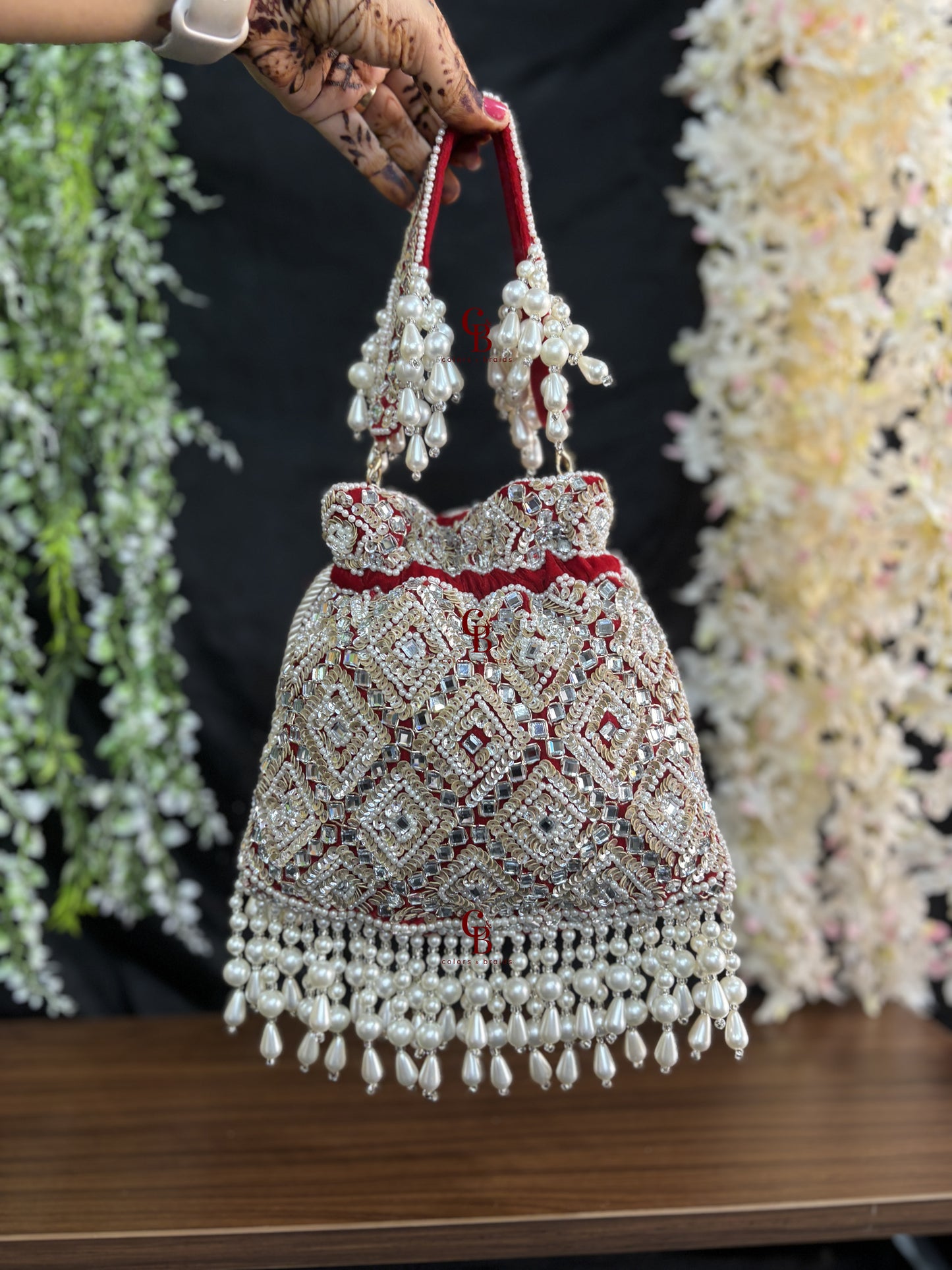 Ruhaani Flat Mirror Potli in new colors