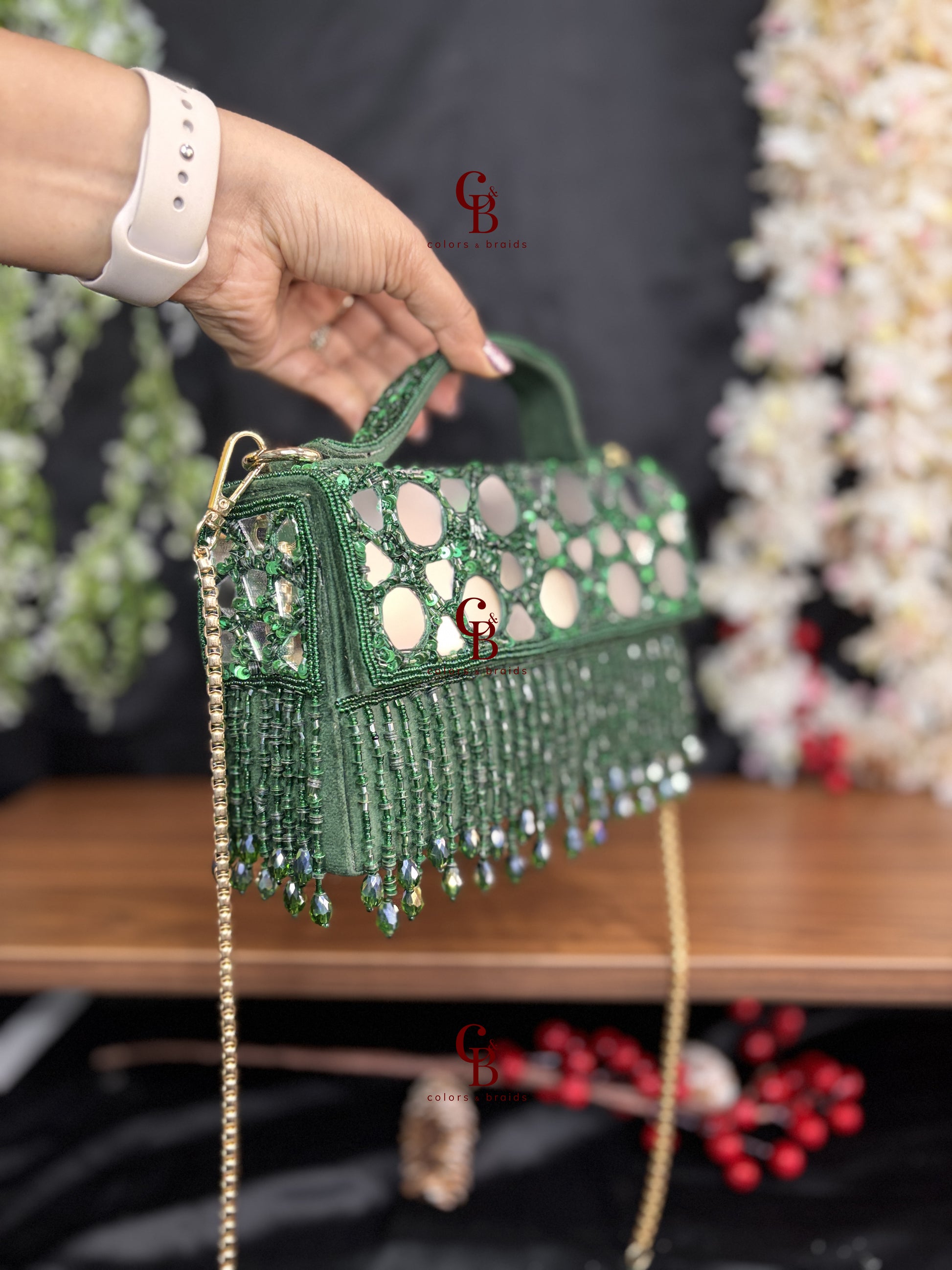 Mirror Glaze flap bag