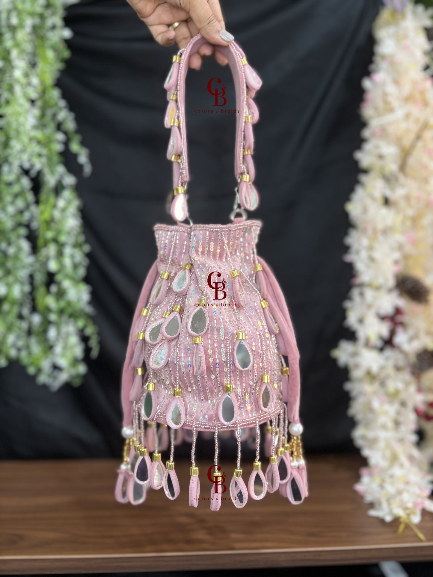 Dilbar Mirror hanging Potli - New Colors