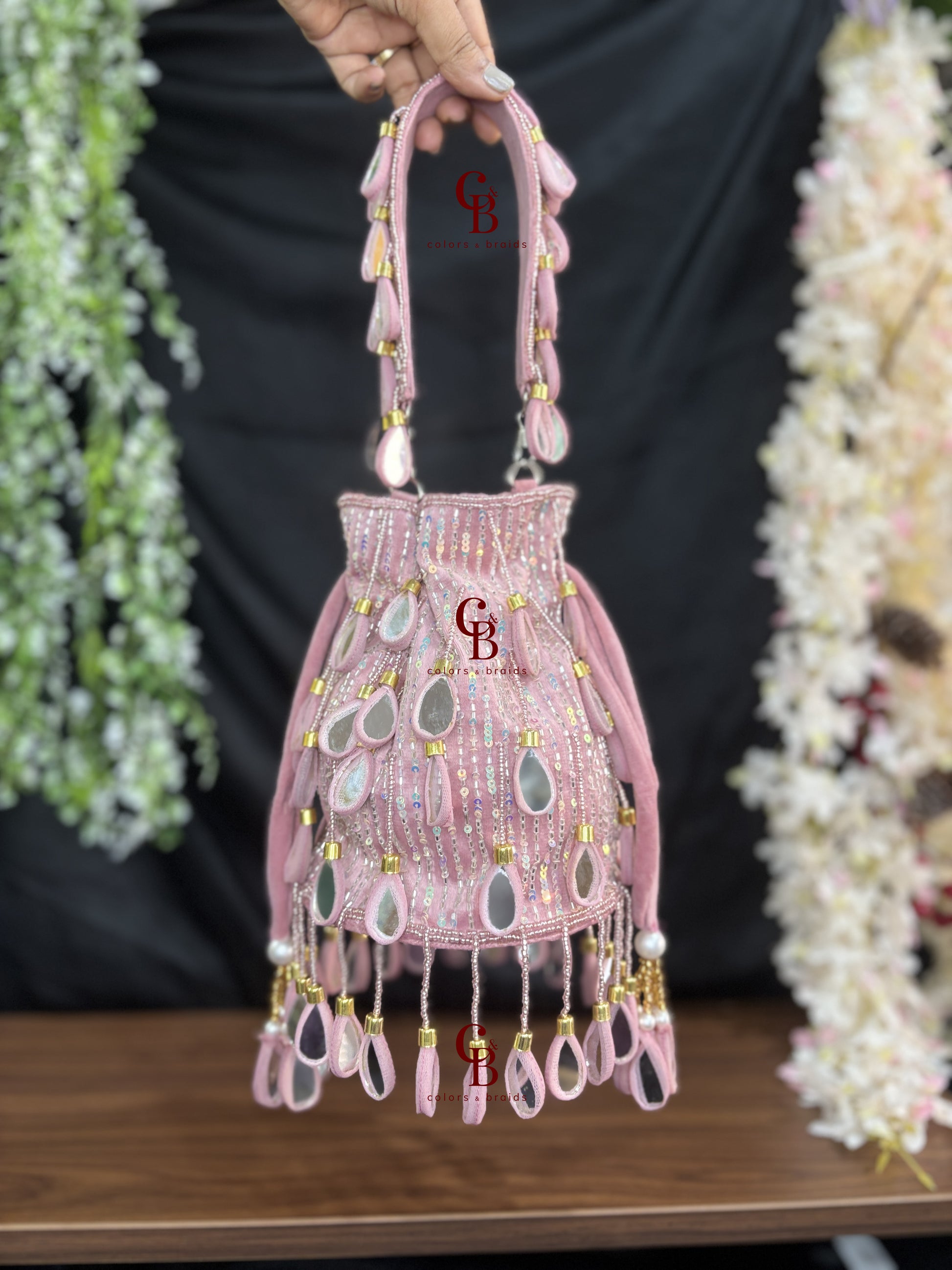 Dilbar Mirror hanging Potli - New Colors