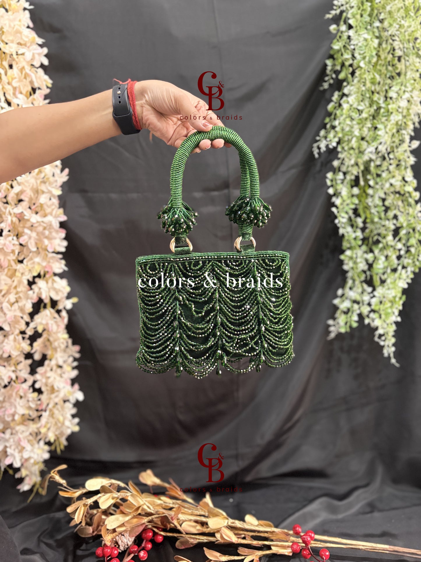 Mala Crystal  Zip Potli