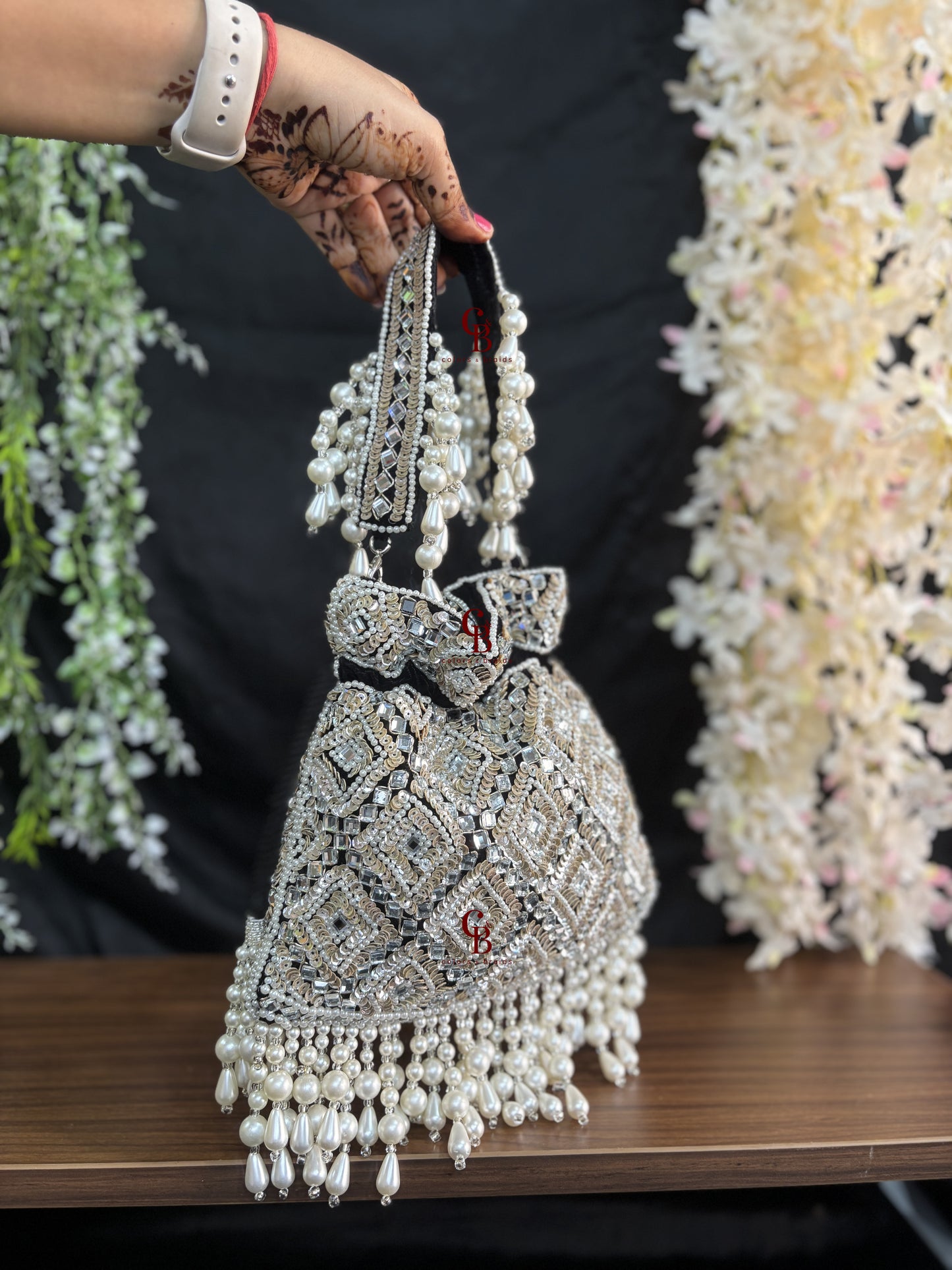 Ruhaani Flat Mirror Potli in new colors