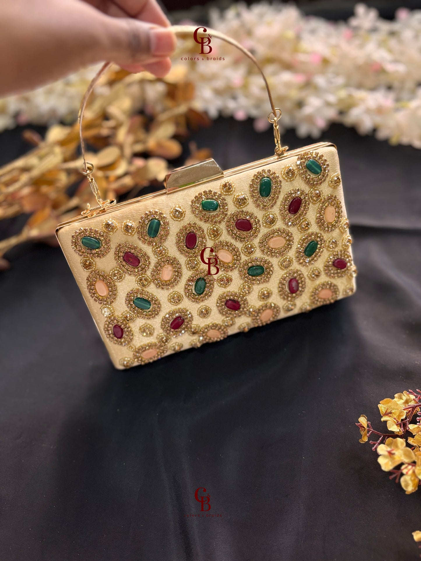 Tanu Multi color clutch
