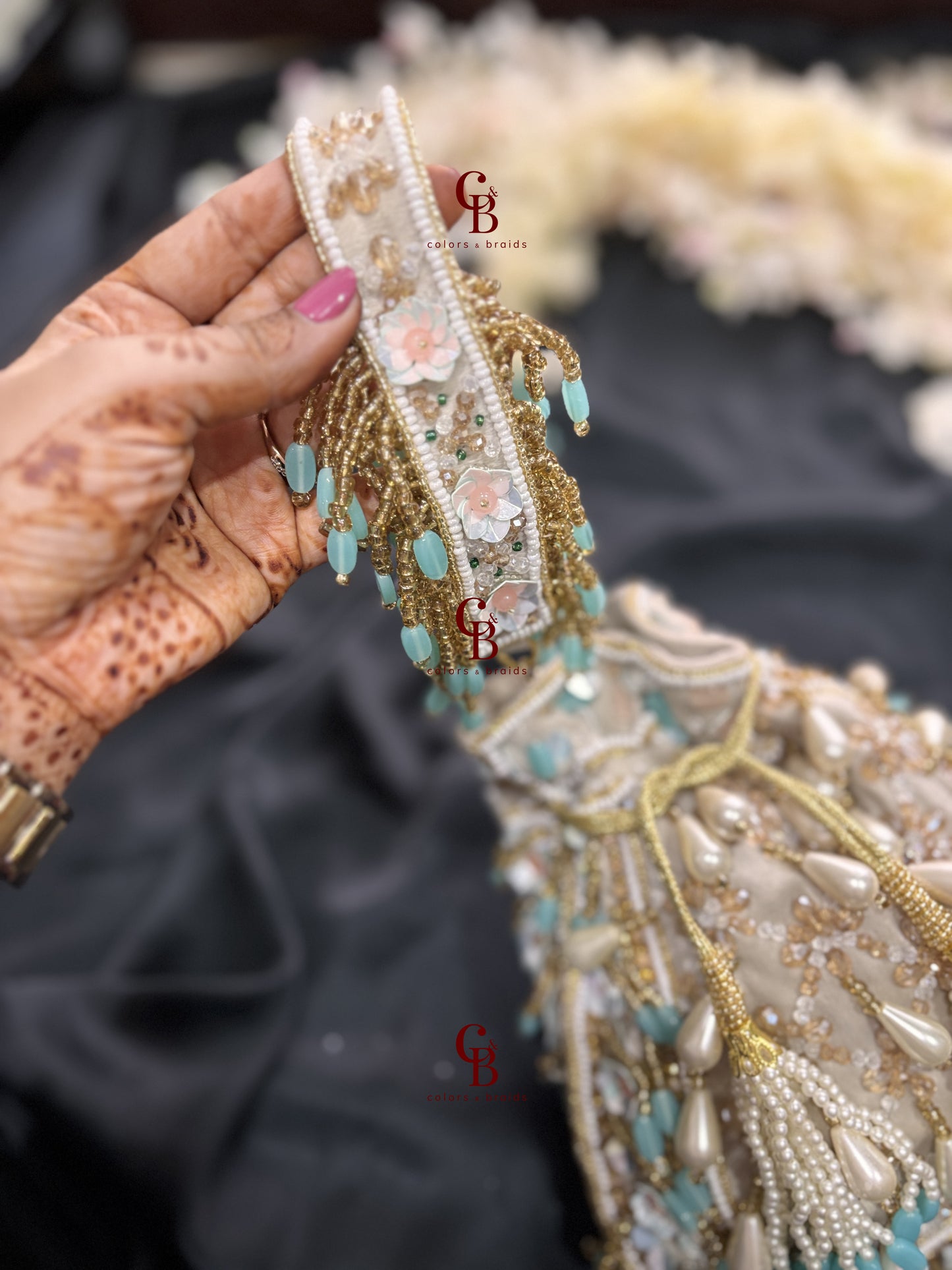 Pastel and Pearl Drop Potli