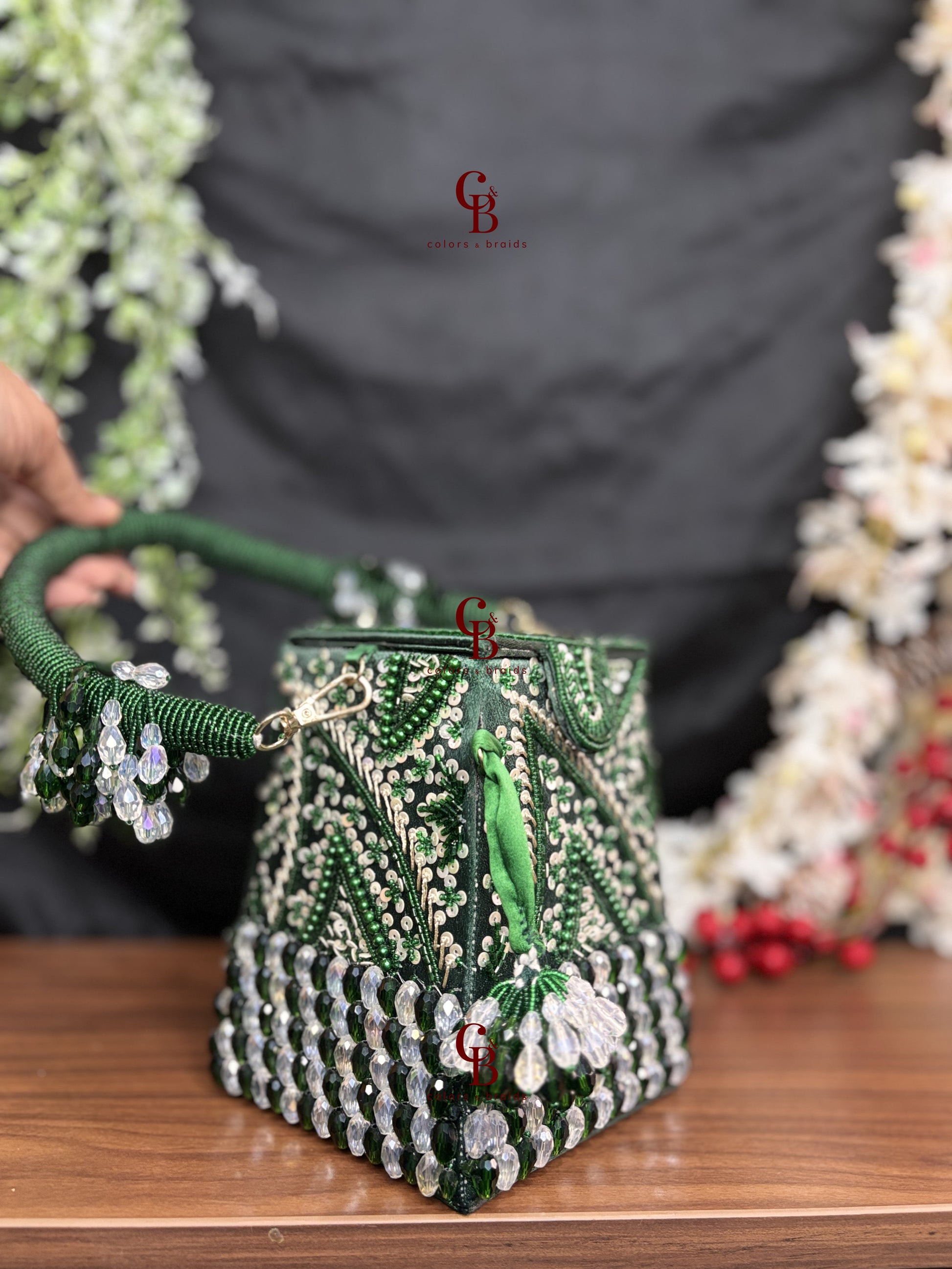Sequin Box Clutch