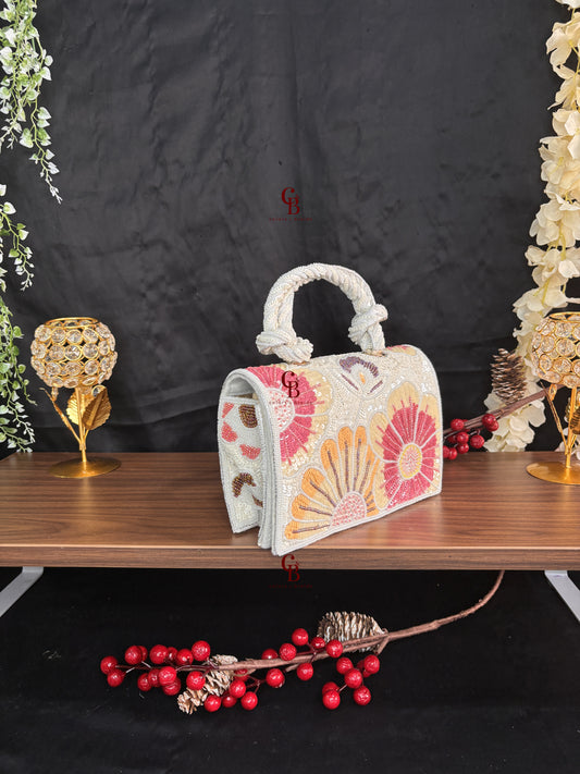 Paisley Sequin Flap Bag