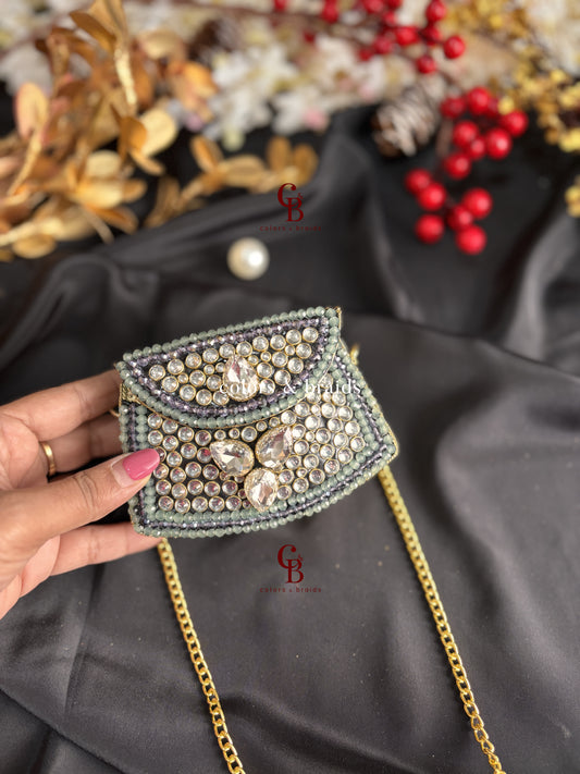 Zoya Kundan Clutch Mini