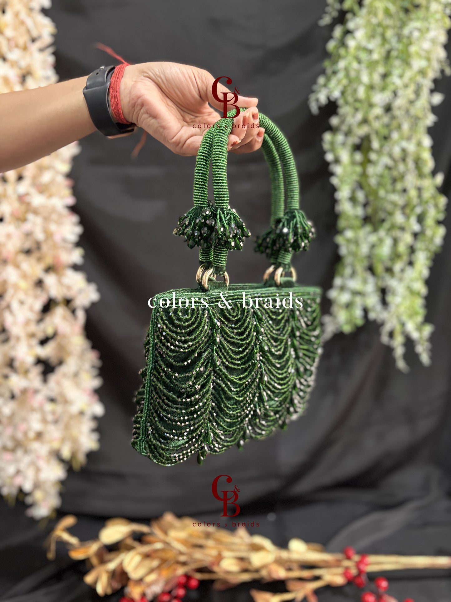 Mala Crystal  Zip Potli