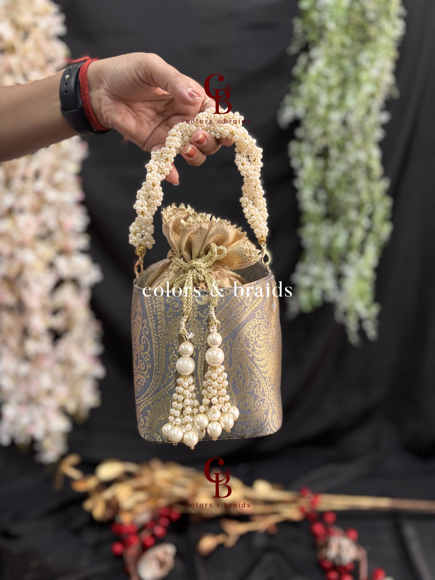 Banarasi Potli Bucket Bag