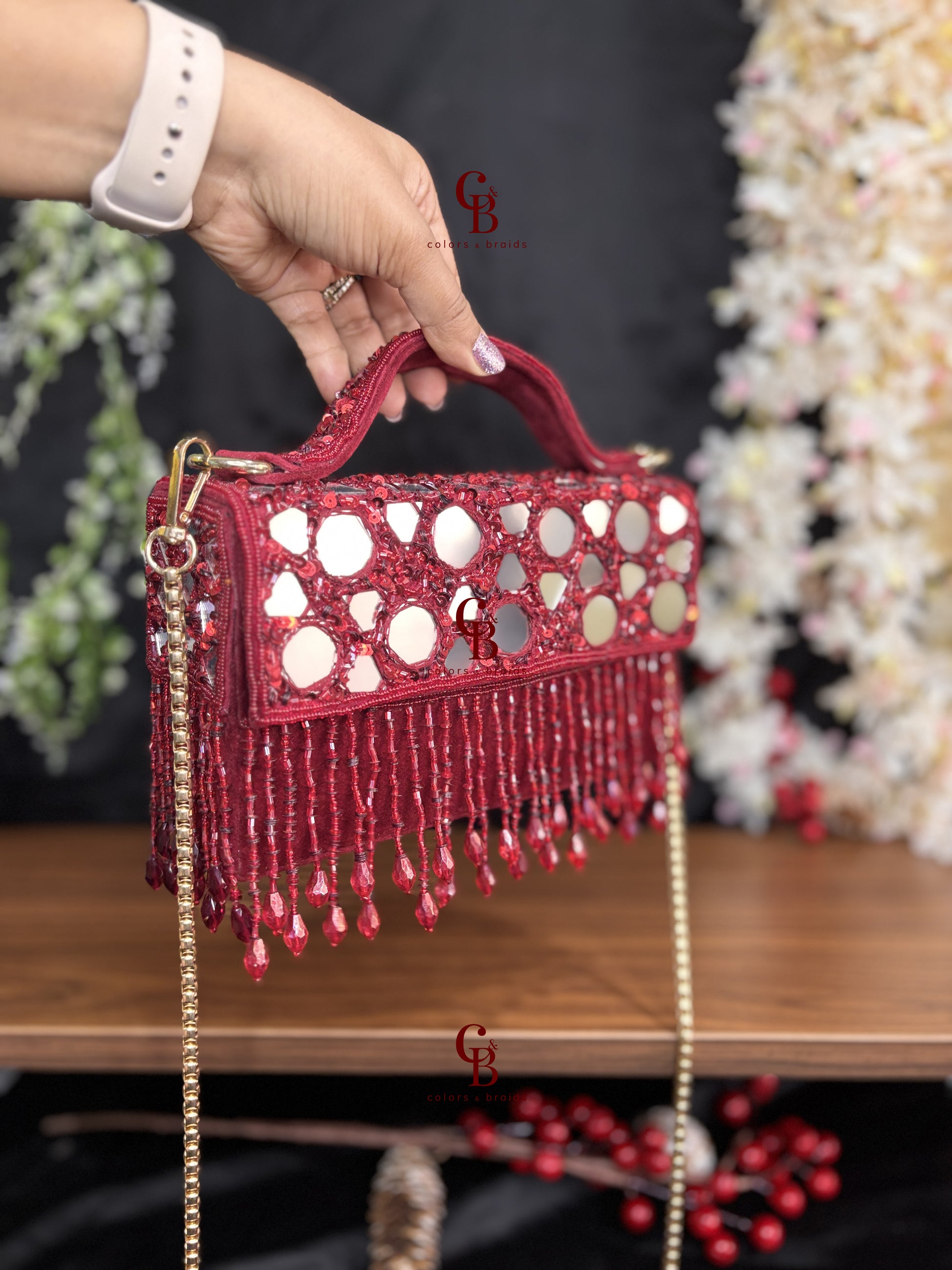 Mirror Glaze flap bag