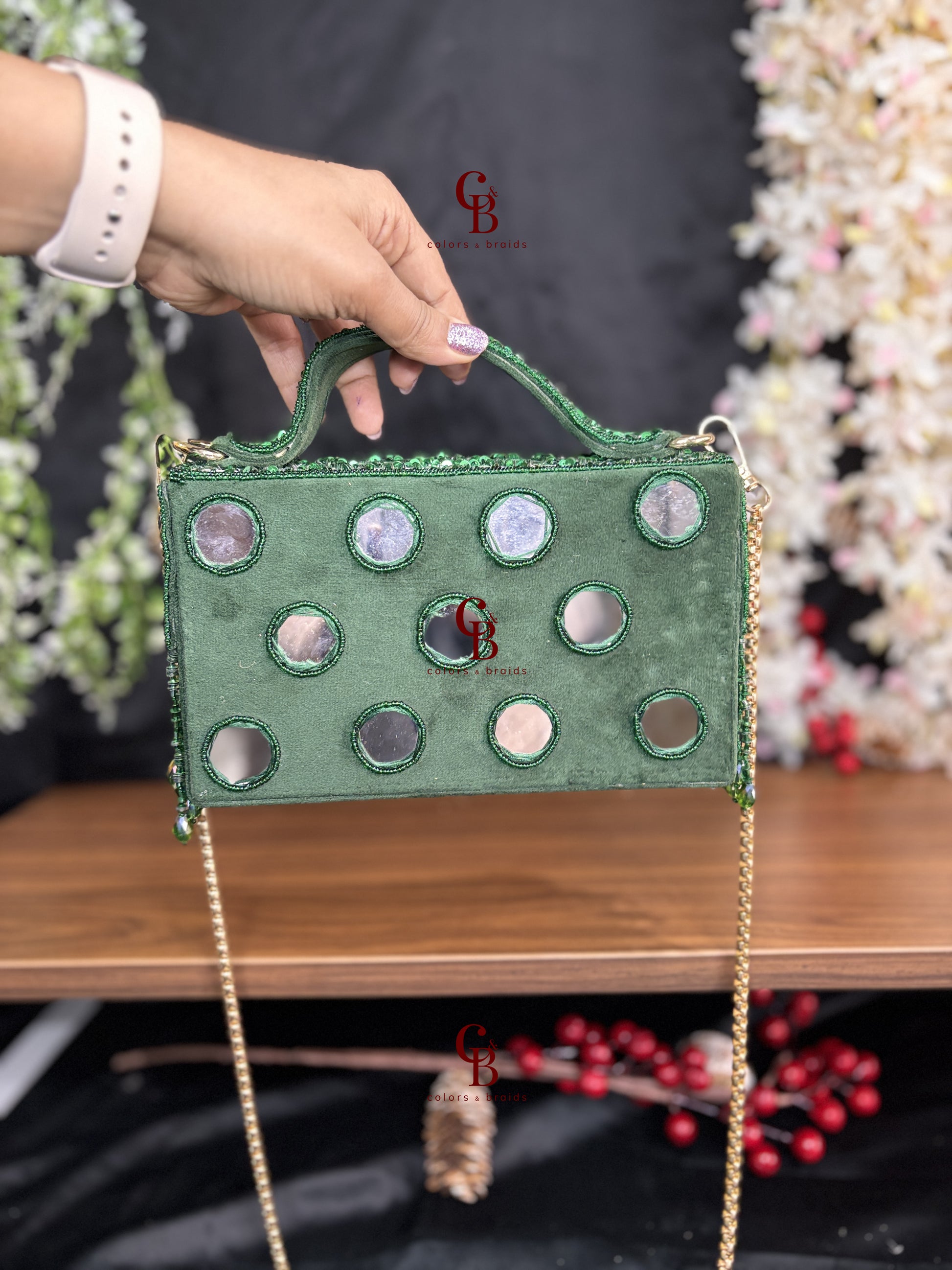 Mirror Glaze flap bag