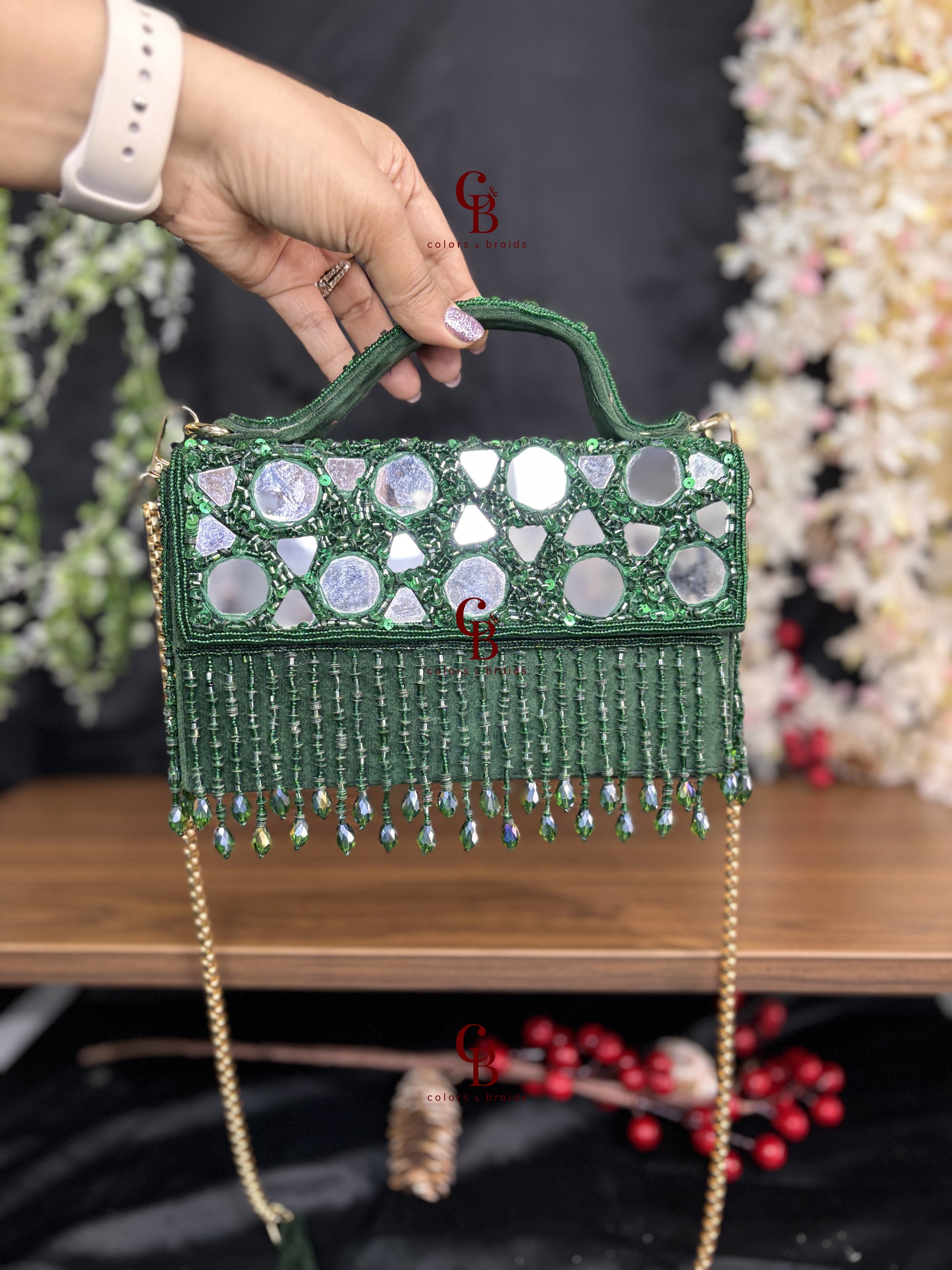 Mirror Glaze flap bag