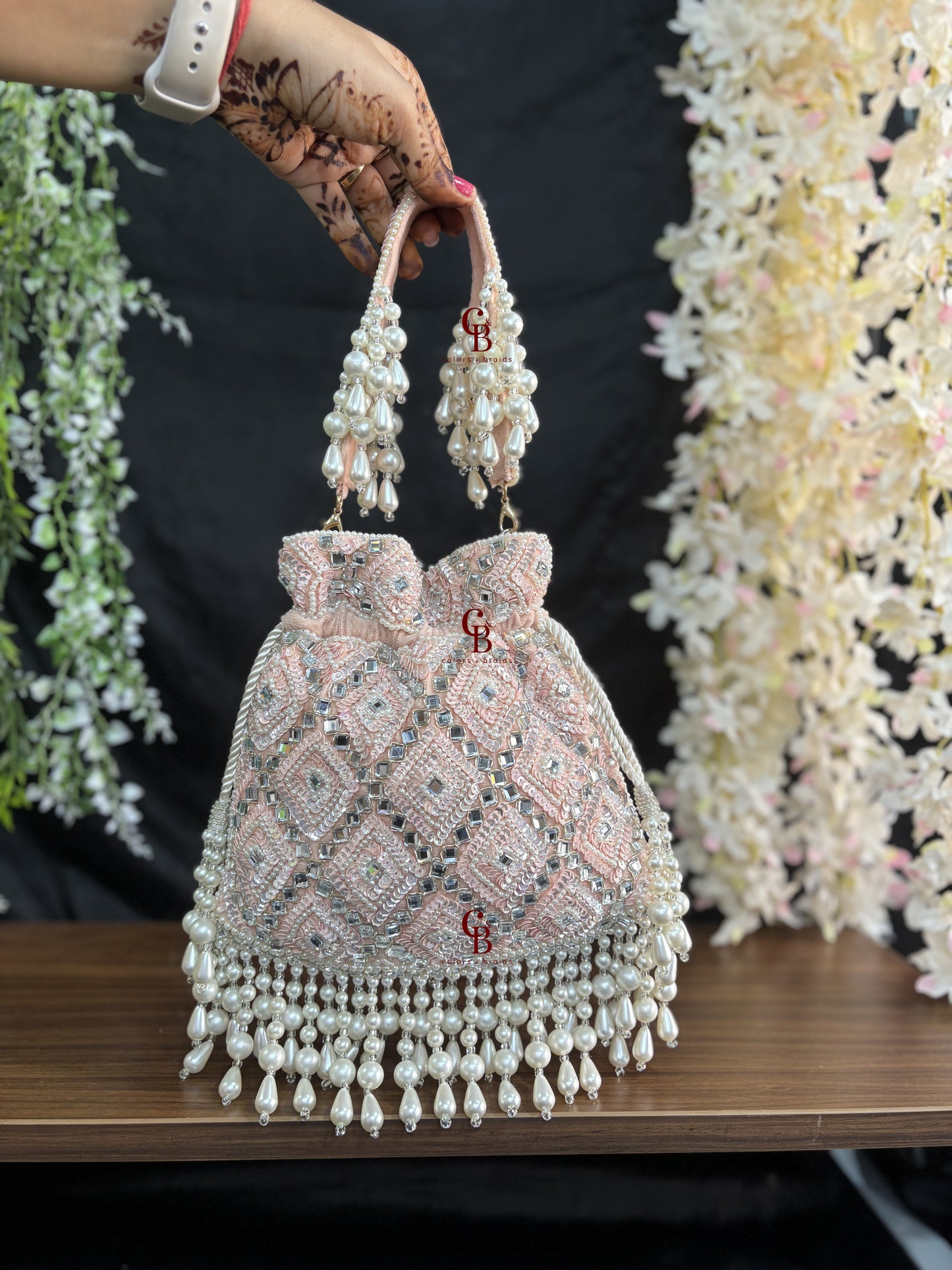 Ruhaani Flat Mirror Potli in new colors