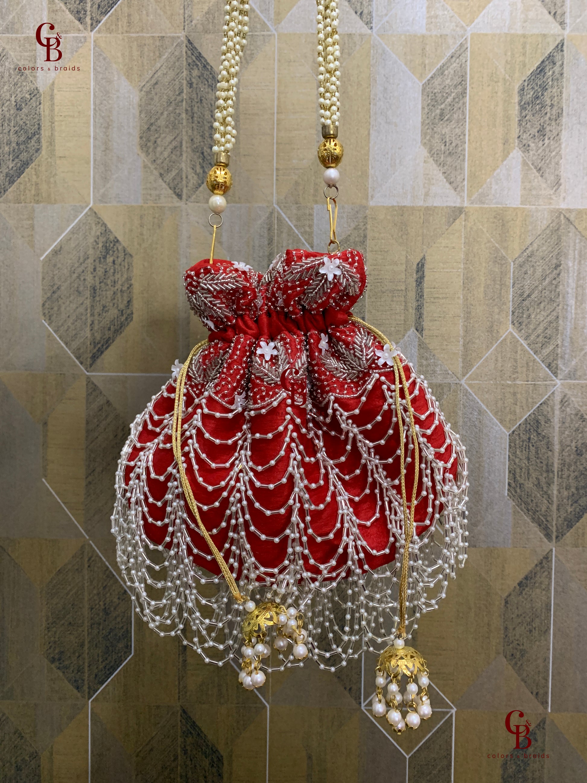 Pearl Cascade Potli