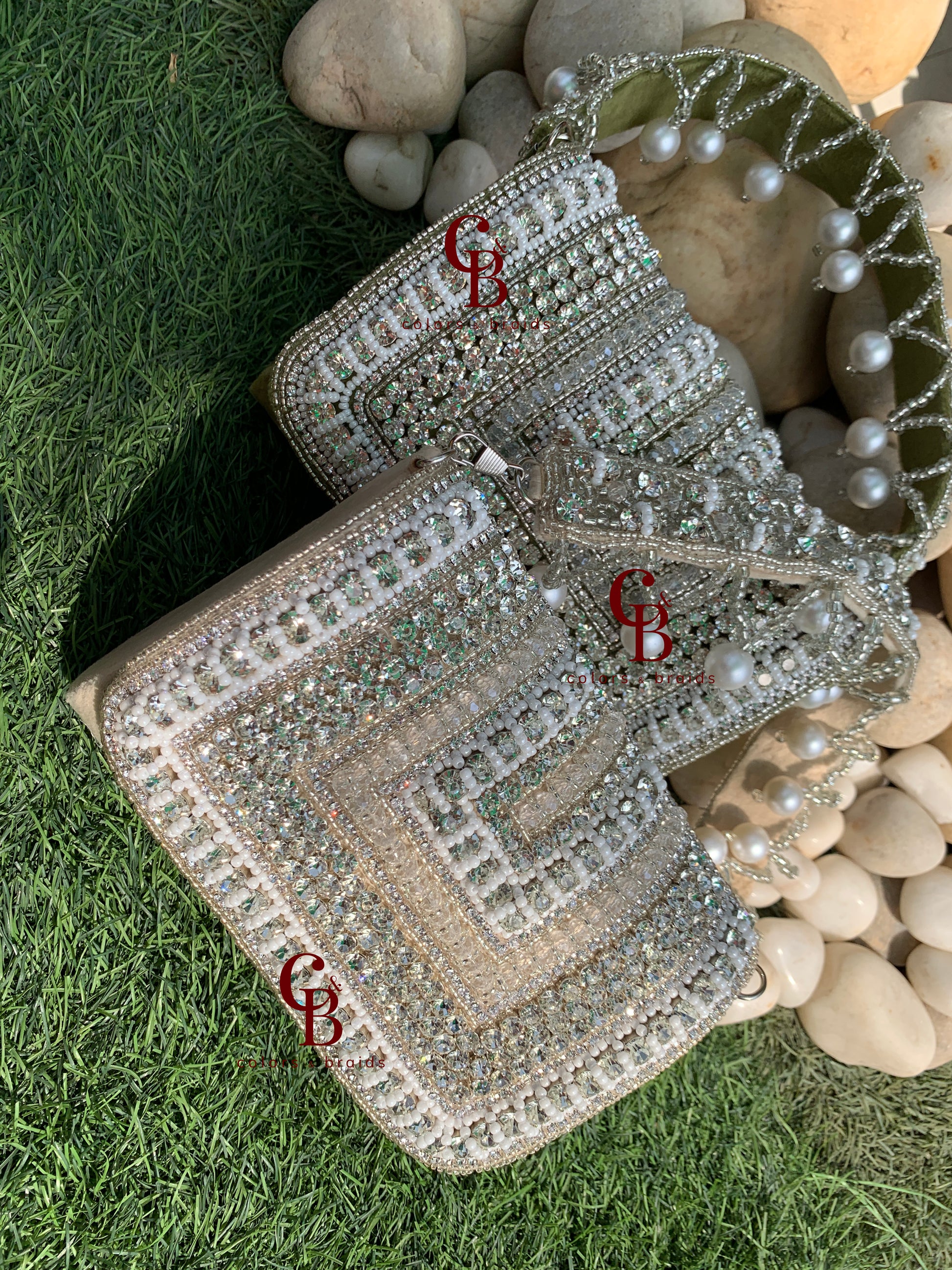 Ammy Crystal Pearl + Crystal - Medium
