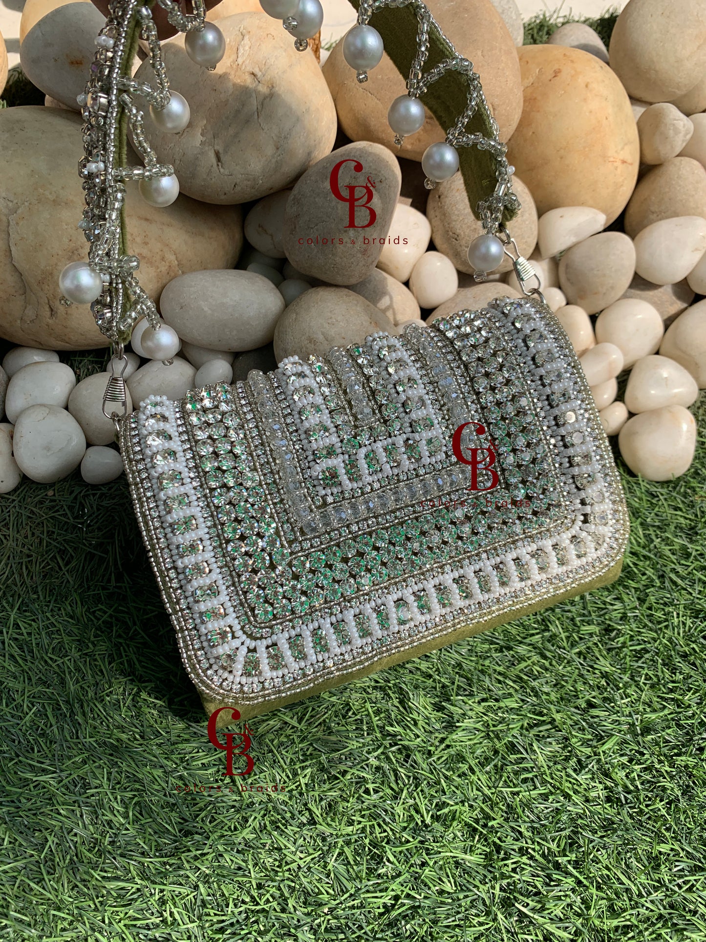 Ammy Crystal Pearl + Crystal - Medium