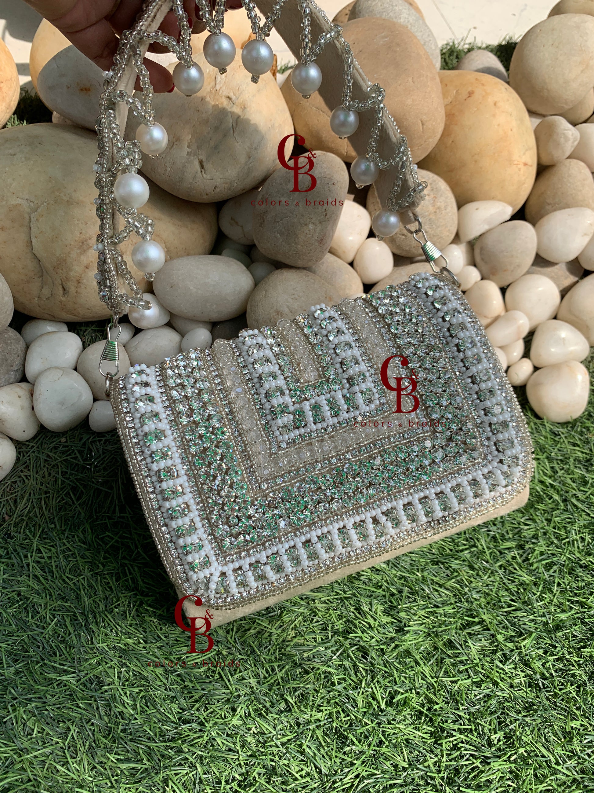 Ammy Crystal Pearl + Crystal - Medium