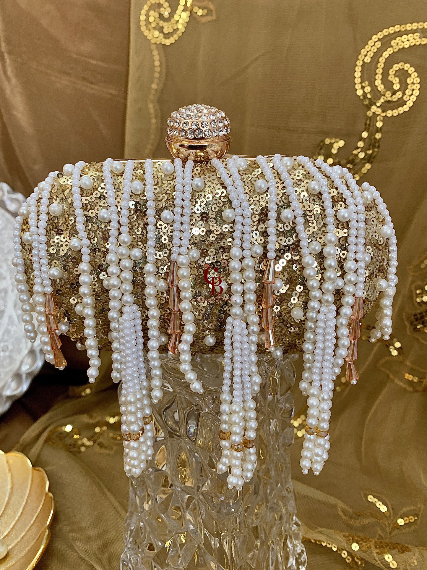 Sage Pearl Clutch